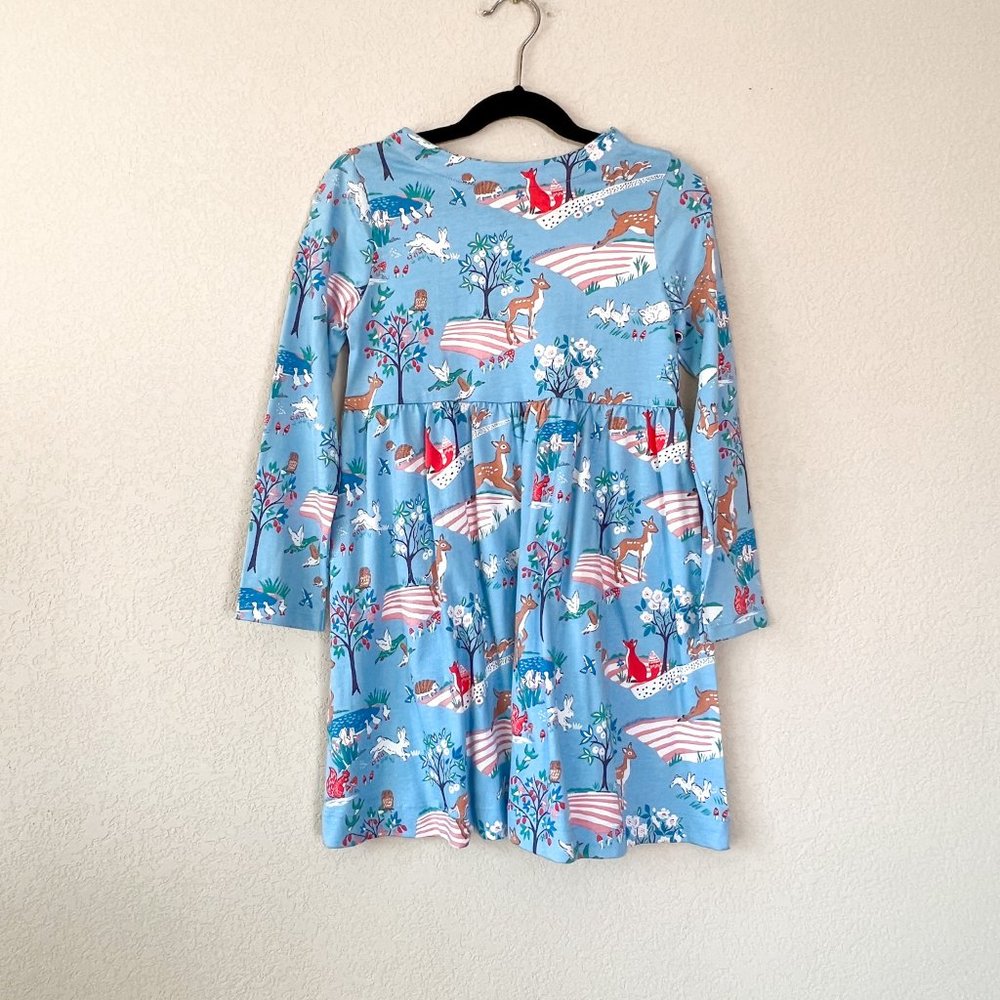 Mini Boden Blue Animal Print Dress